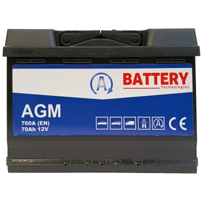 Akumulator AGM 70Ah 760A Battery Technologies Start-Stop