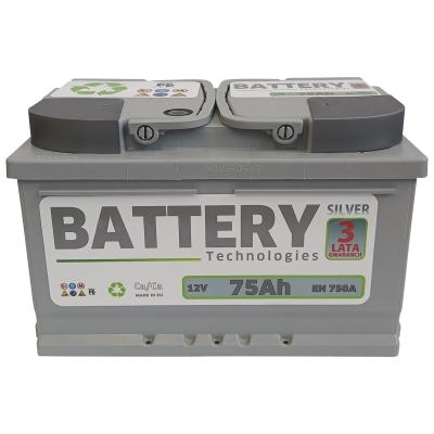 Akumulator Battery Technologies 75Ah 750A Silver