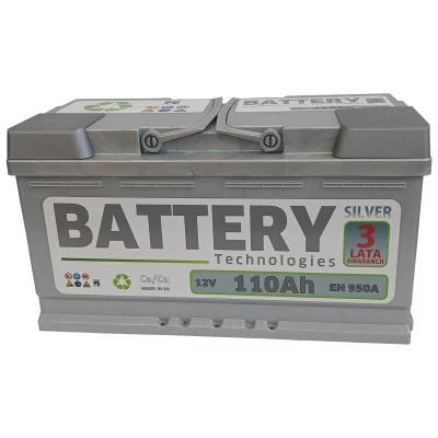 Akumulator Battery Technologies 110Ah 950A Silver