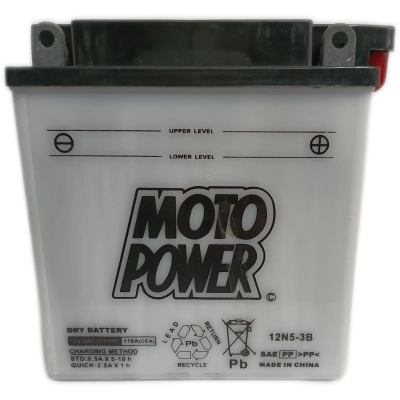 Motopower 12N5-3B 5Ah 110A (132*61*130) P+