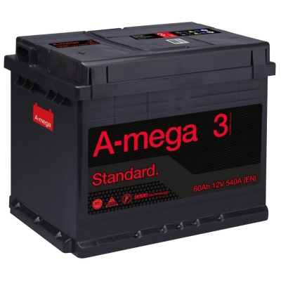 Akumulator A-mega 60Ah 540A STANDARD M3