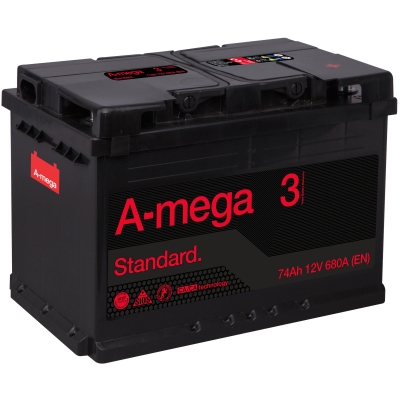 Akumulator A-mega 74Ah 680A STANDARD M3