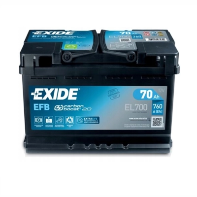 EXIDE EL700 12V 70Ah 760A EFB