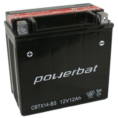 MotoPower CBTX14-BS 12Ah 12V (152*88*147) L+