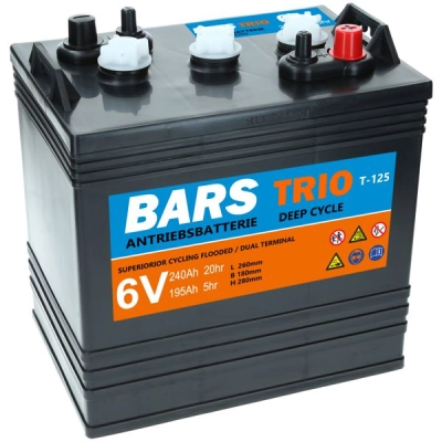 Bars TRIO Deep Cycle 6V 240Ah Dual Terminal T-125 (260*180*280)