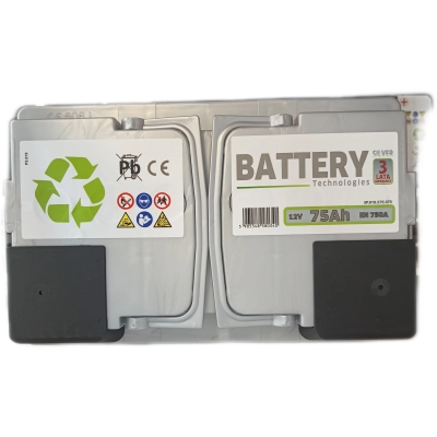 Akumulator Battery Technologies 75Ah 750A Silver