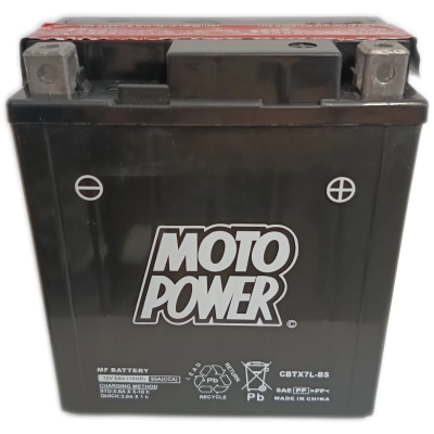 Motopower CBTX7L-BS 6Ah 85A (112*70*128) P+