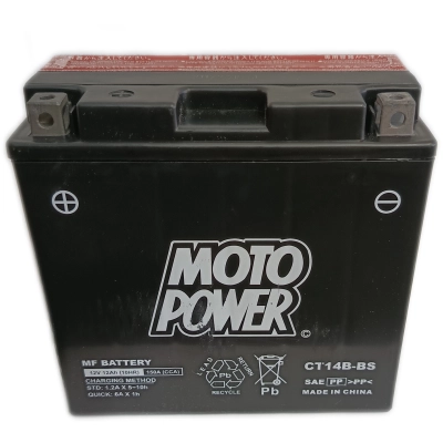 Motopower CT14B-BS 12Ah 150A (150*71*146) L+