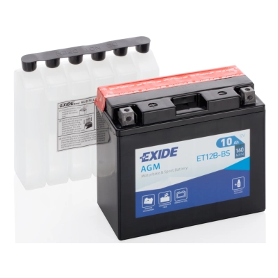 Akumulator motocyklowy EXIDE ET12B-BS 12V 10Ah 160A L+