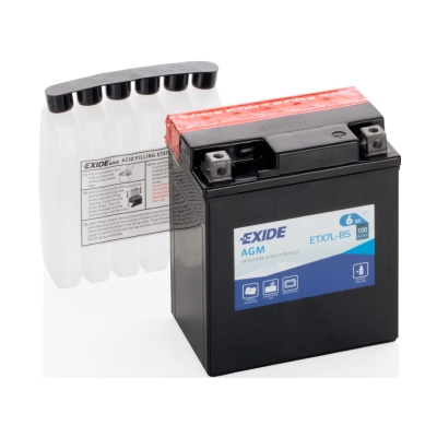 Akumulator motocyklowy EXIDE ETX7L-BS 12V 6Ah 100A