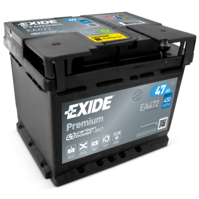 Akumulator EXIDE PREMIUM – CARBON BOOST EA472 12V 47Ah 450A