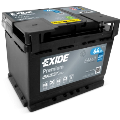 Akumulator EXIDE PREMIUM 64Ah 640A EA640