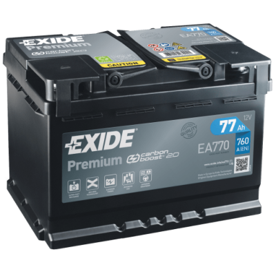 Akumulator EXIDE PREMIUM CARBON BOOST EA770 12V 77Ah 760A