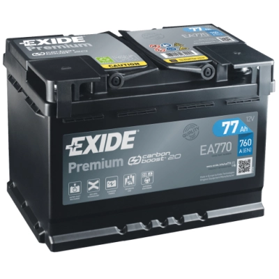Akumulator EXIDE PREMIUM 77Ah 760A EA770