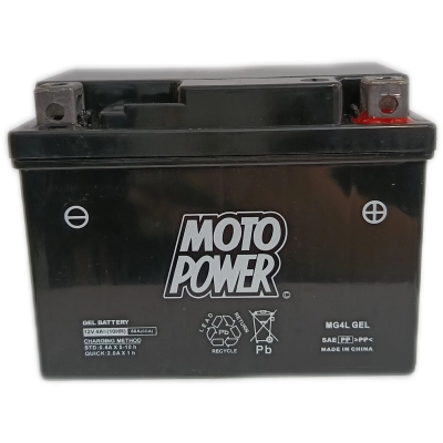 Motopower MG4L GEL 4Ah 60Ah (118*75*95) P+