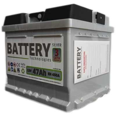 Akumulator Battery Technologies 47Ah 450A Silver