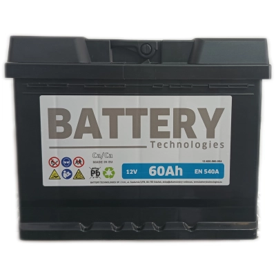 Akumulator Battery Technologies 60Ah 540A Professional
