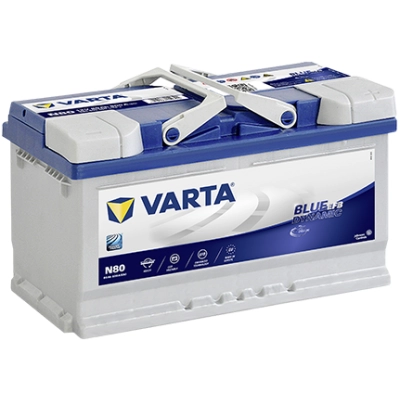 Akumulator Varta EFB 80Ah 800A Blue N80