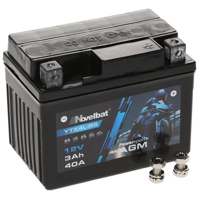 Novelbat YTX4L-BS 12V 3Ah 40A (114*70*85) P+