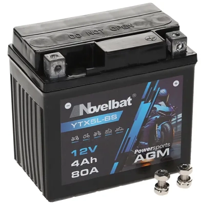 Novelbat YTX5L-BS 12V 4Ah 80A (114*70*105) P+