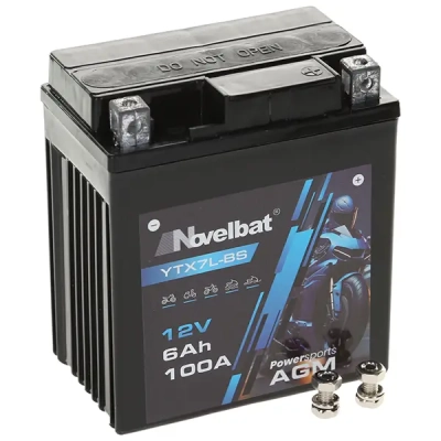 Novelbat YTX7L-BS 12V 6Ah 100A (114*70*130) P+